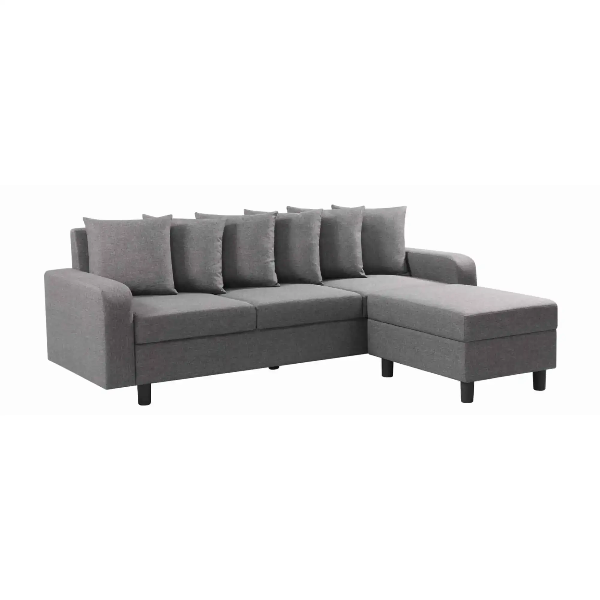 Civic-Reversible-Chase-Sofa-Fabric-Grey-RHS-Facing