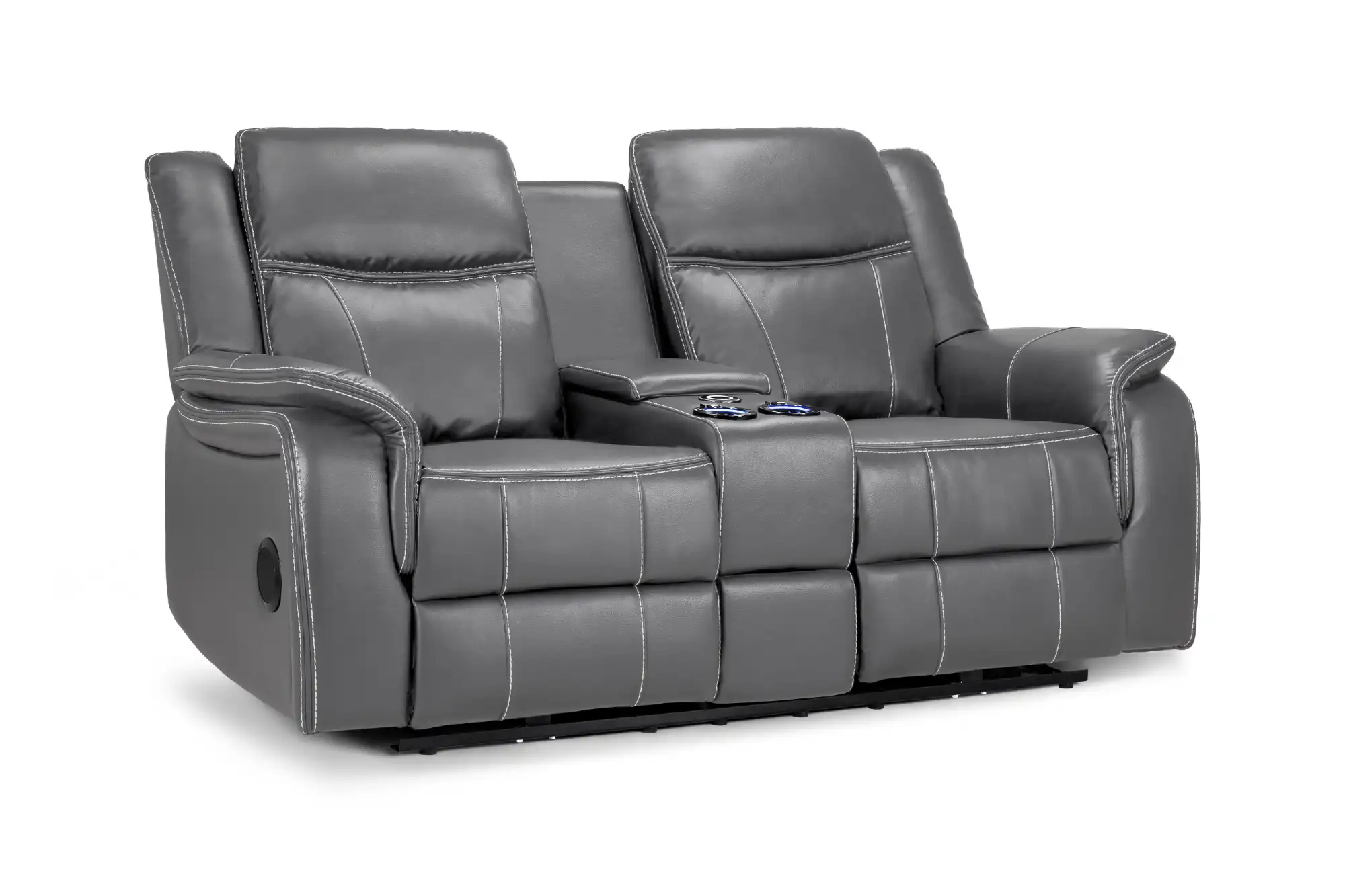 GalaxyTechRecliner2SeaterGreyLeather_1