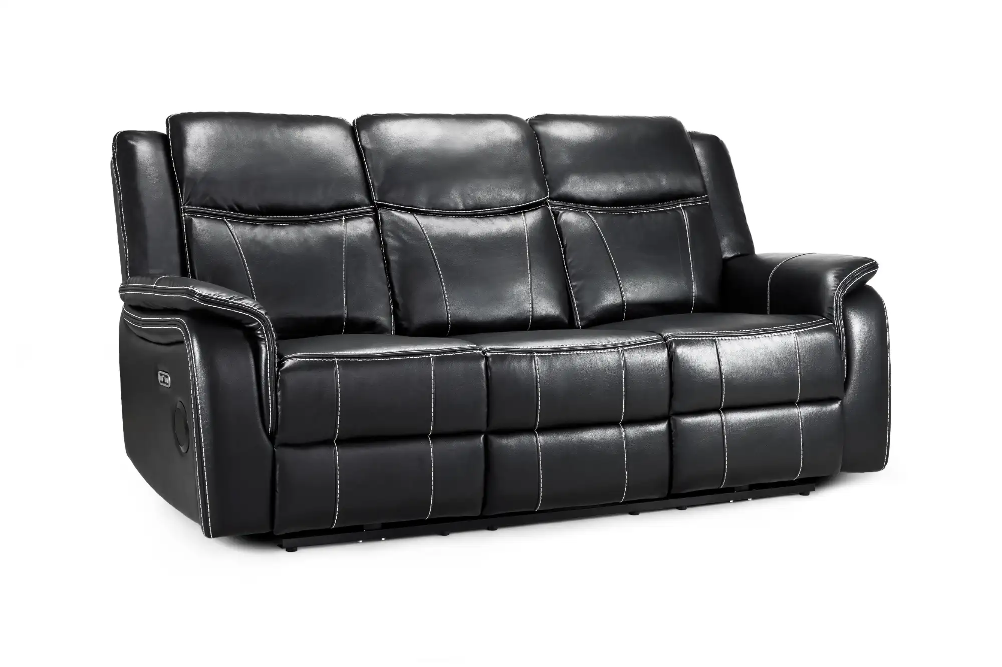GalaxyTechRecliner3SeaterBlackLeather_1