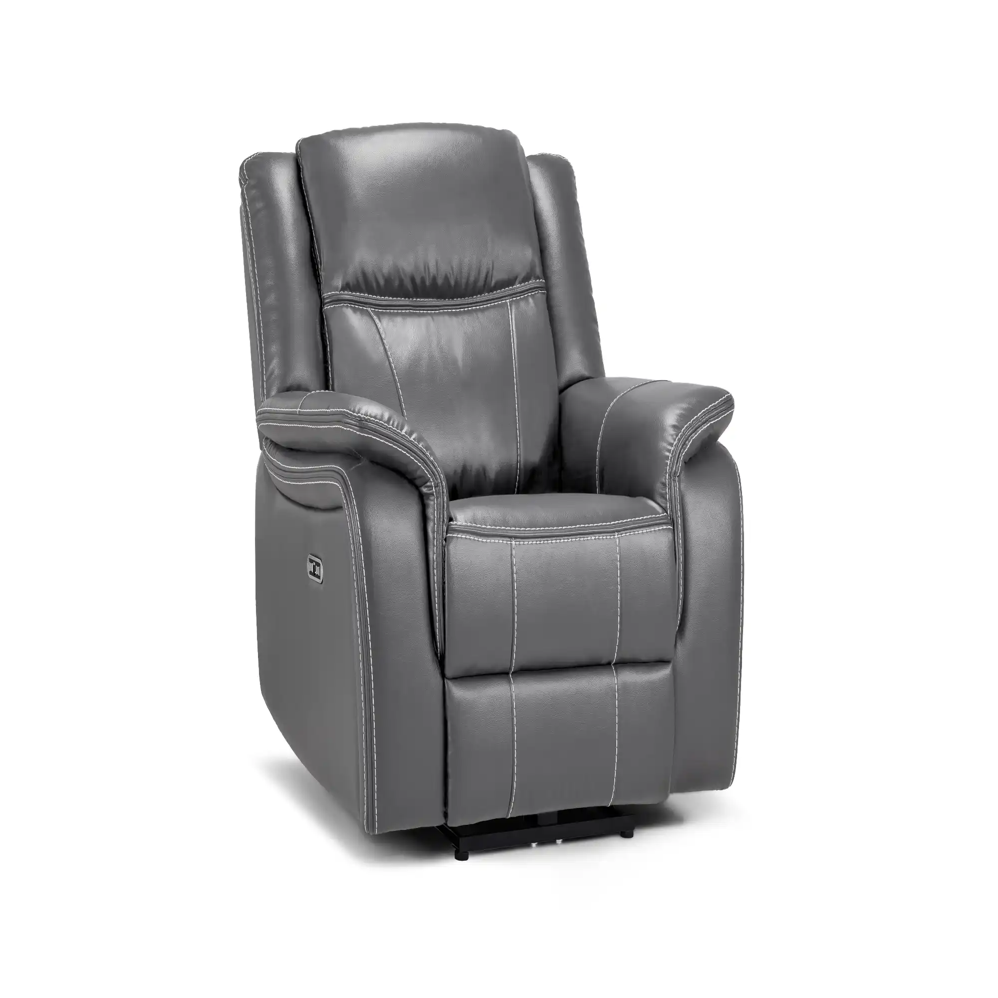 GalaxyTechReclinerArmchairGreyLeather_1