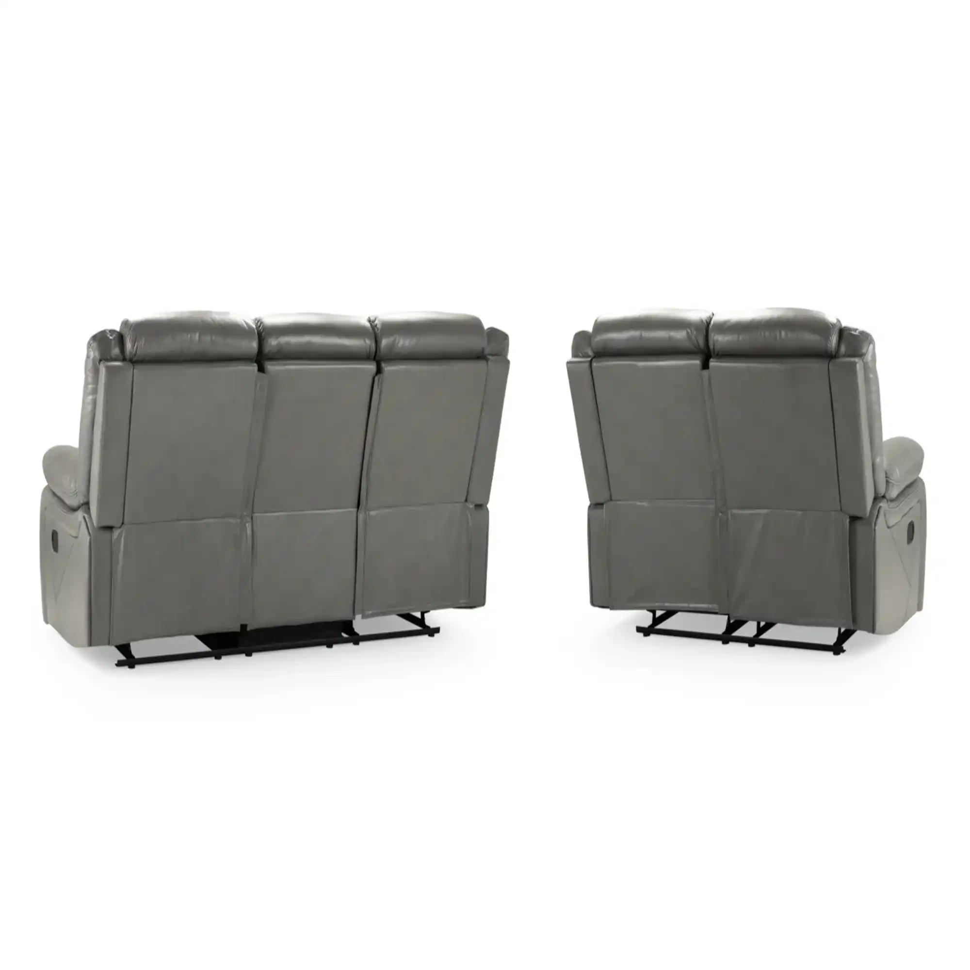 NovieReclinerSofaGrey3_2Set_2