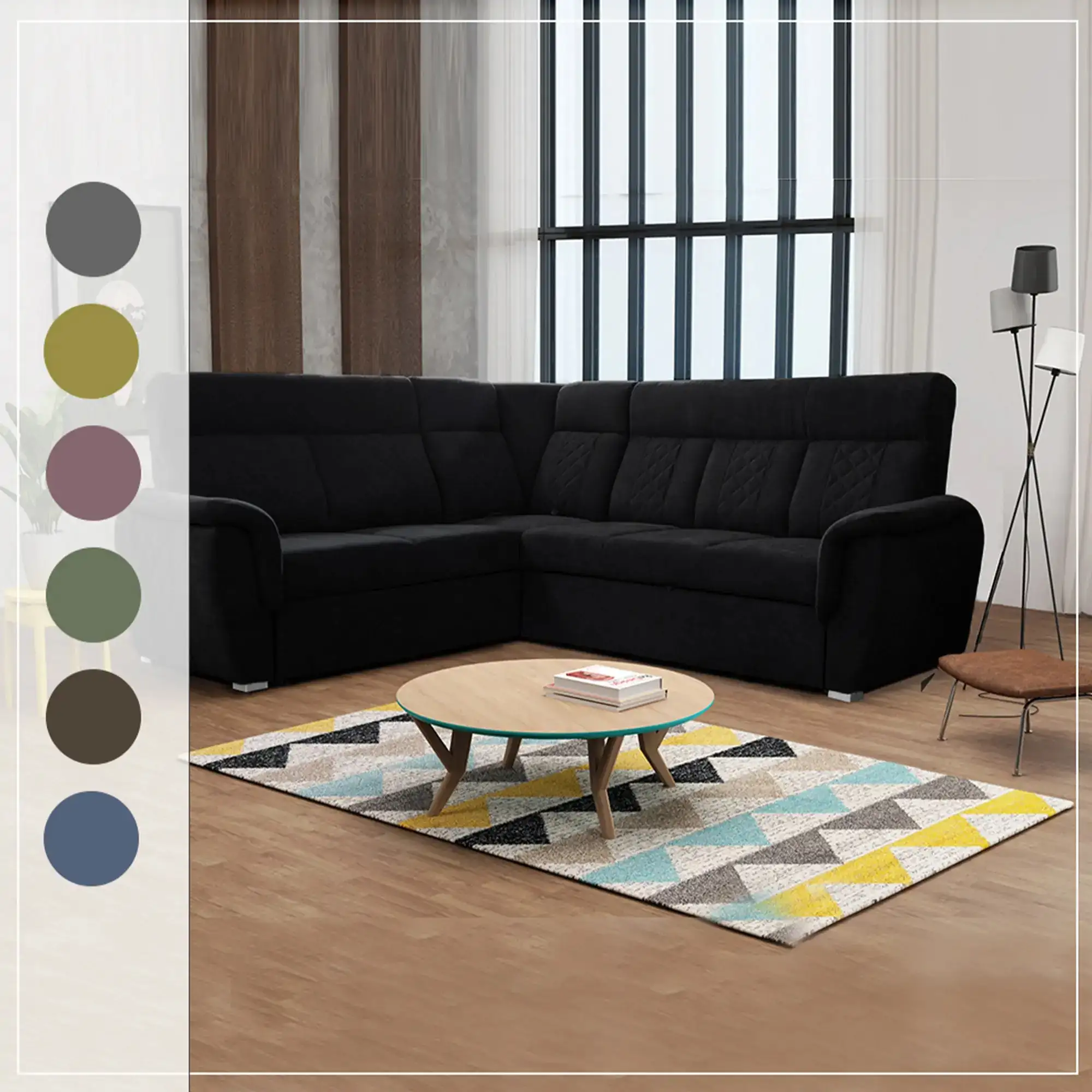 Selly-Large-Sofa-Bed-Black-7