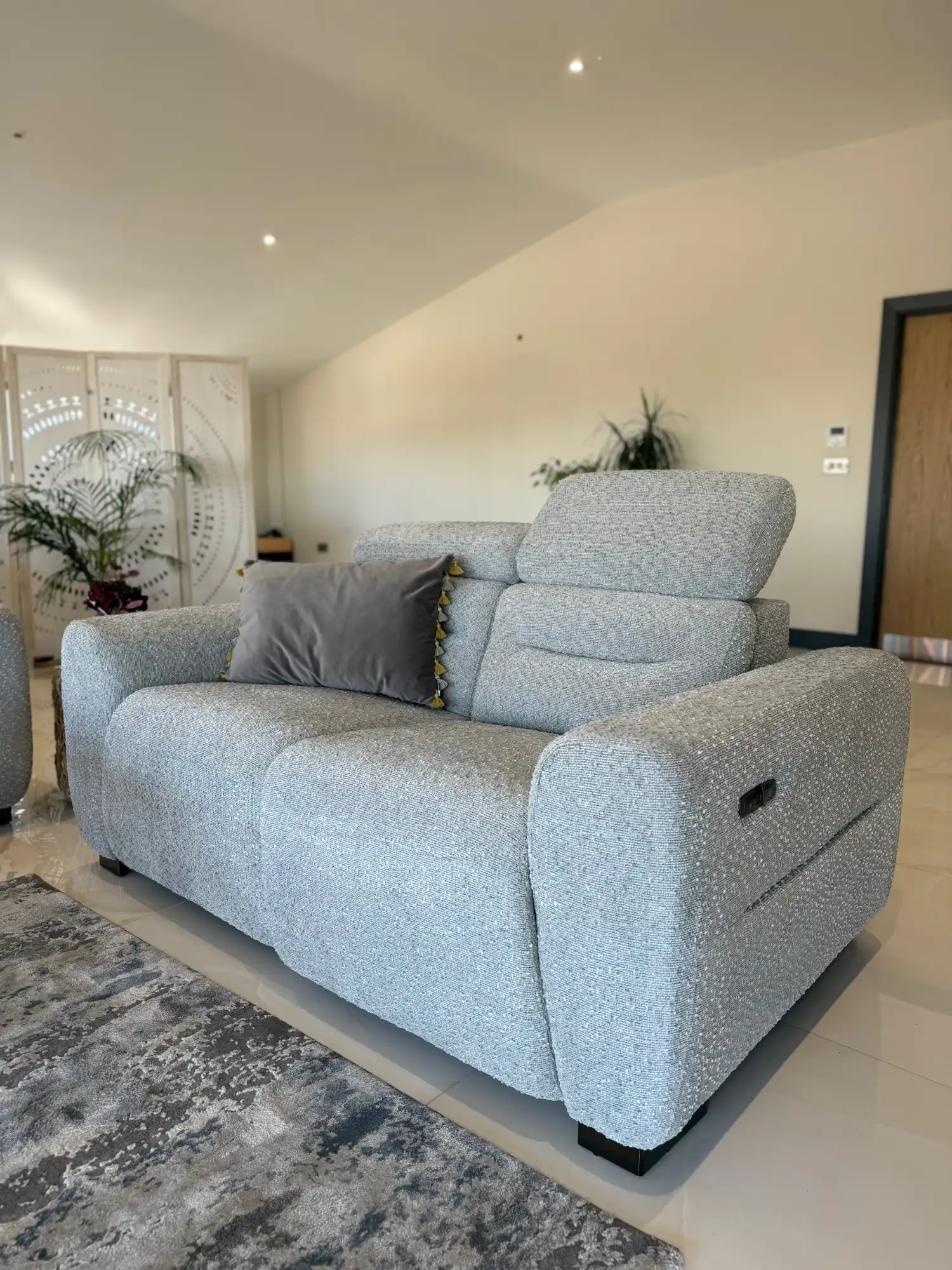 TokyoElectricReclinerGrey2Seater1