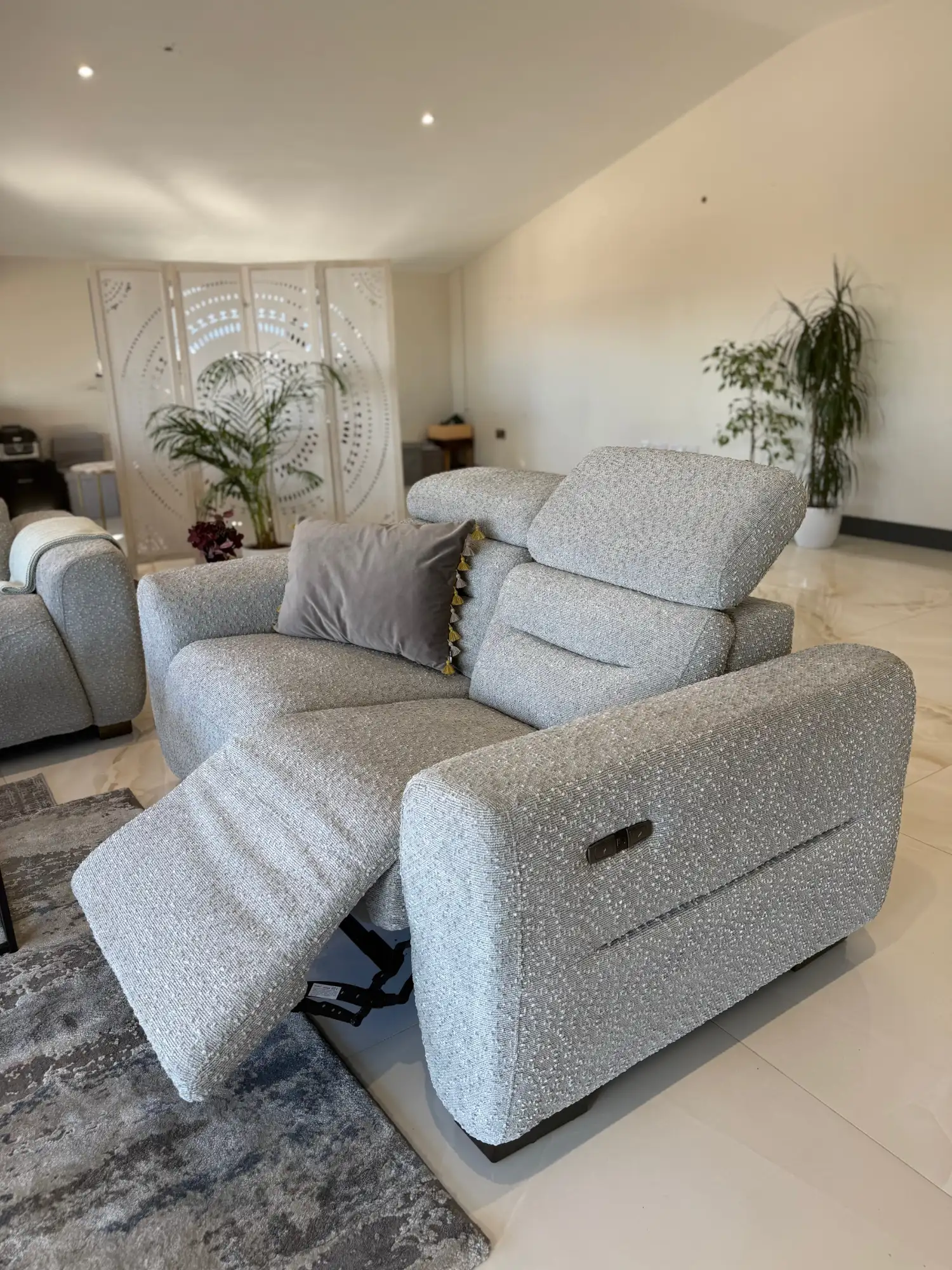 TokyoElectricReclinerGrey2Seater2